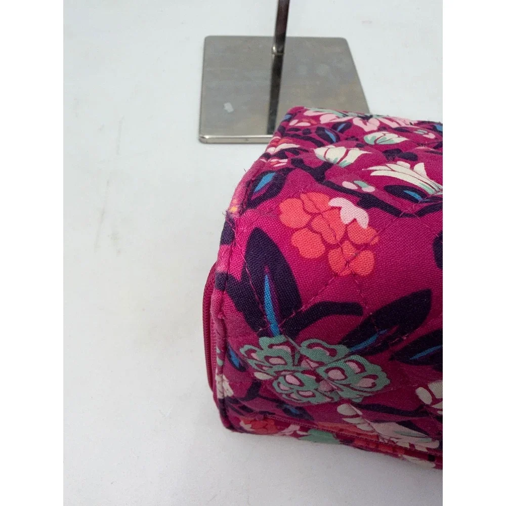 Vera Bradley Pink Floral Quilted Cotton Turn Lock Wallet Organizer - Picture 12 of 12